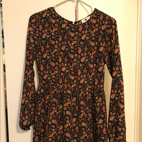 Floral long-sleeve dress - Picture 1 of 2
